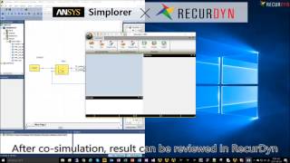 RecurDyn X Simplorer Cosimulation [upl. by Hayimas649]