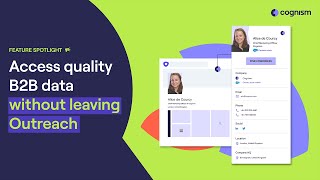 Enrich outreach records with Cognism [upl. by Yeniffit]