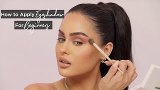 How To Apply Eyeshadow For Beginners Step By Step  Christen Dominique [upl. by Boyden]