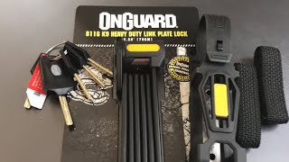 596 OnGuard “K9” Foldable Bike Lock Picked Model 8116 [upl. by Anat]