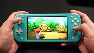 Super Mario RPG Gameplay On Nintendo Switch LITE [upl. by Jaela]