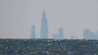 Canon Powershot SX530 Zoom test  Chicago skyline from Indiana Dunes [upl. by Guria]