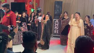 Best Performance by Grooms MOTHER and MAASI🔥 ❤️ Mathe te Chamkan Waal Main WariGenda Phool [upl. by Christopher]