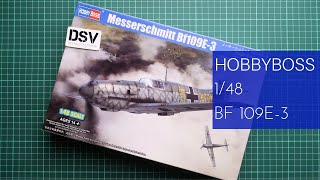 HobbyBoss 148 Messerschmitt Bf 109E3 81791 Review [upl. by Mackintosh]