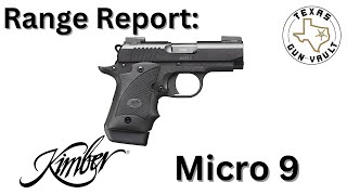 Range Report Kimber Micro 9 Kimbers clone of the Sig Sauer P938 [upl. by Rebba]