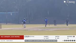 Live Cricket Match  MILCHAAR Cricket Club vs KCC1998KPL 2024 Mains  13Dec24 0847 AM 20 overs [upl. by Burrell]