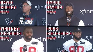 David Culley Tyrod Taylor and More Meet the Media after Texans Training Camp [upl. by Reinke]