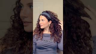 HEADBAND HAIRSTYLE HACK ON CURLY HAIR🫶🏼 [upl. by Berners]