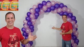 como hacer un arco de globos  decoracion con globos  arco con globos [upl. by Aropizt]