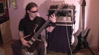 Flight of the Bumble Bee on bass guitar  Novy  Behemoth amp Vader [upl. by Swords944]