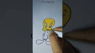 How to draw Tweety Bird song shorts trending arts [upl. by Crowell]