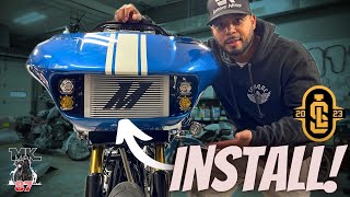 LS Fabworks Road Glide Oil Cooler Kit install [upl. by Pinter]