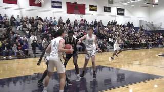 The Peddie School vs Blair Academy court side view Boys basketball January 15 2020 [upl. by Enneibaf]