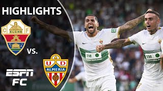 Almeria and Elche finish in a dramatic 11 draw  LaLiga Highlights  ESPN FC [upl. by Annasiul]