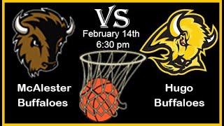 McAlester vs Hugo BASKETBALL  2142023 [upl. by Yenmor]