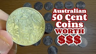 Australian 50c Coins To Look For Worth Money  2024 50c Coins [upl. by Pattie367]