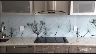 Glass Backsplash Install  Start to Finish  Bellissimo Colors [upl. by Behm]