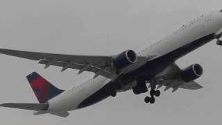 Delta Airlines A330323 Beautiful Evening Departure out of MSP [upl. by Nataline]