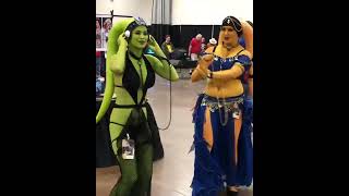 Oola Cosplayer Dancing Comic Con TikTokReturn of the Jedi [upl. by Isak280]