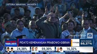 Deklarasikan Kemenangan Begini Pidato Lengkap Prabowo [upl. by Tracee414]