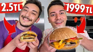 1999 TL Vs 25 TL HAMBURGER YAPTIK  🍔 [upl. by Yllehs828]