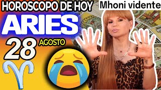 ESTA LLAMADA TE HARA LLORAR📞 SE CONFIESA😱 Aries ♈ MONHI VIDENTE 🔮 Horoscopo De Hoy 28 De Agosto 2024 [upl. by Stilwell54]