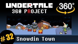 Snowdin Town in 360 In Motion Undertale 360 Project 32 [upl. by Yretsym]