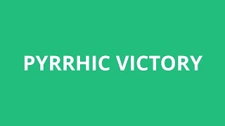 How To Pronounce Pyrrhic Victory  Pronunciation Academy [upl. by Aznecniv]