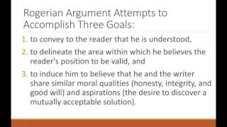 Intro to Rogerian Argument [upl. by Baniez915]