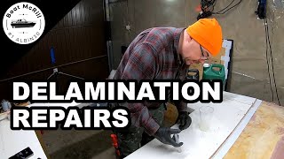 How to do delamination repair with epoxy  Doghouse roof EP6 [upl. by Conlen]