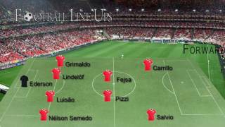 Benfica 40 Feirense Primeira Liga 20162017  Onze Inicial Benfica [upl. by Netsrejk694]