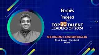 Forbes India and Indeed Present Top 30 Talent Leaders of 2024  Seetharam Lakshminarayan [upl. by Kary]