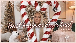 I Found the BEST Christmas Decor 2024 at HomeGoods Hobby Lobby and At Home 🎄 Christmas decor Haul [upl. by Marin54]