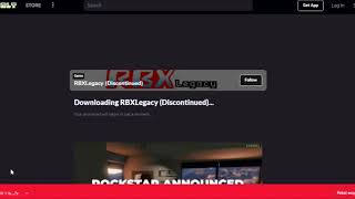 How To Download RBXLegacy [upl. by Griseldis]