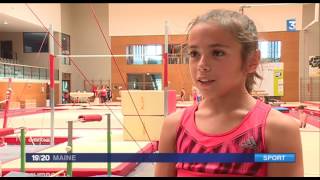 Rose 11 ans vicechampionne de France de gymnastique [upl. by Erialc]