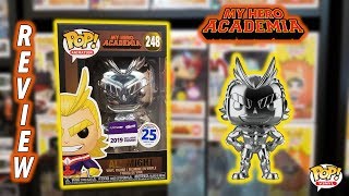 My Hero Academia Silver Chrome All Might Funimation Exclusive Funko Pop Unboxing amp Review [upl. by Genet57]