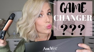 IS THIS FLAT IRON A GAME CHANGER  AMOVEE 2 IN 1 FLAT IRON REVIEWFIRST IMPRESSION 2018  GLENDA [upl. by Sabina16]