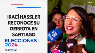 quotLA CIUDADANÍA SE HA EXPRESADOquot Irací Hassler reconoció su derrota en Santiago  CHV Noticias [upl. by Rtoip]