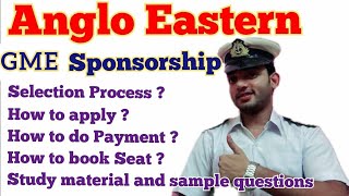 Anglo Eastern GME Sponsorship ExamHow to applySelection ProcessPaymentSeat booking instructions [upl. by Ciprian]