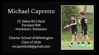 Michael Capretto  FC Delco 2008  MLS Next highlights 202324 Updated 5624 [upl. by Elin]