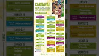 Carnaval 2024 de Las Palmas de Gran Canaria 25 Ene al 18 Feb  Programa Oficial Tanausú [upl. by Jestude]