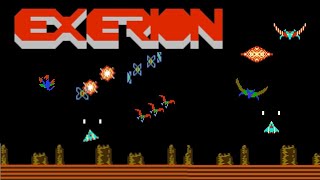 Exerion 1985 Gameplay Walkthrough FULL GAME NES [upl. by Lewin]