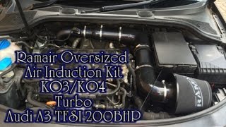 Ramair Air Induction Kit  Audi A3 20 TFSI Installation [upl. by Eicarg]