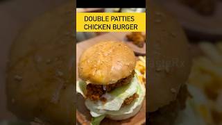 Double Patties Chicken Burger Surprise From Kunafa Story foodreview chennaifoodie chickenburger [upl. by Ahsilif]