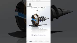 Flanged Piercing Screw for Sheet Metal EngineerImagination shorts solidworks viralvideo 3d [upl. by Evets]