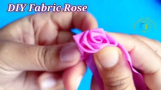 DIY Fabric Rose  How to Make Artificial Flower  DIY Cloth Flower [upl. by Ccasi]