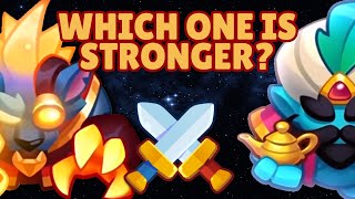 Which one is stronger  Max Riding Hood vs Max Genie  Rush Royale [upl. by Adoree227]