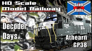 DCC Decoder Upgrade  Athearn Blue Box GP38 Norfolk Southern [upl. by Leonanie]