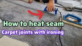 How to do carpet amp invisible carpet joint Carpet Joint Fitting [upl. by Waynant]