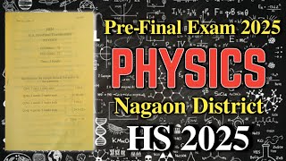 PreFinal Exam 202425  Physics HS 2025  HS 2nd Year Class XII You can learn [upl. by Nairim]